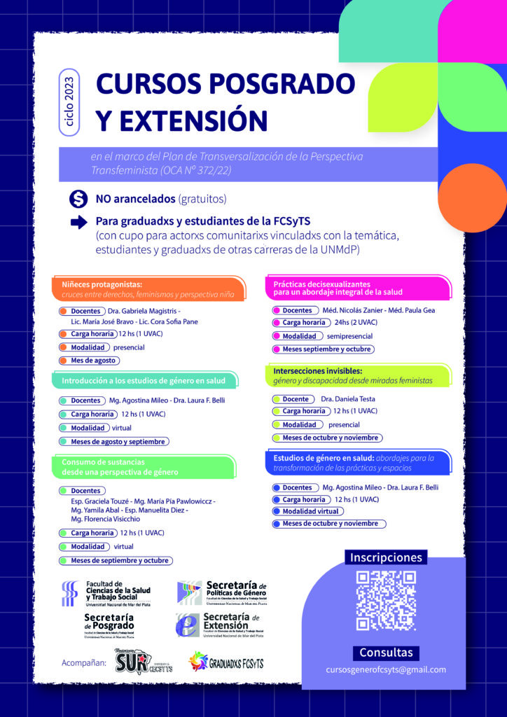 Nueva oferta en cursos de posgrado y extensión con enfoque de género ...