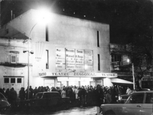 Exterior del cine teatro Diagonal. Ariel G Zonshain